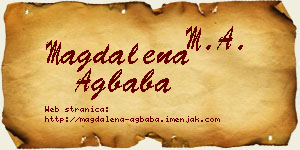 Magdalena Agbaba vizit kartica